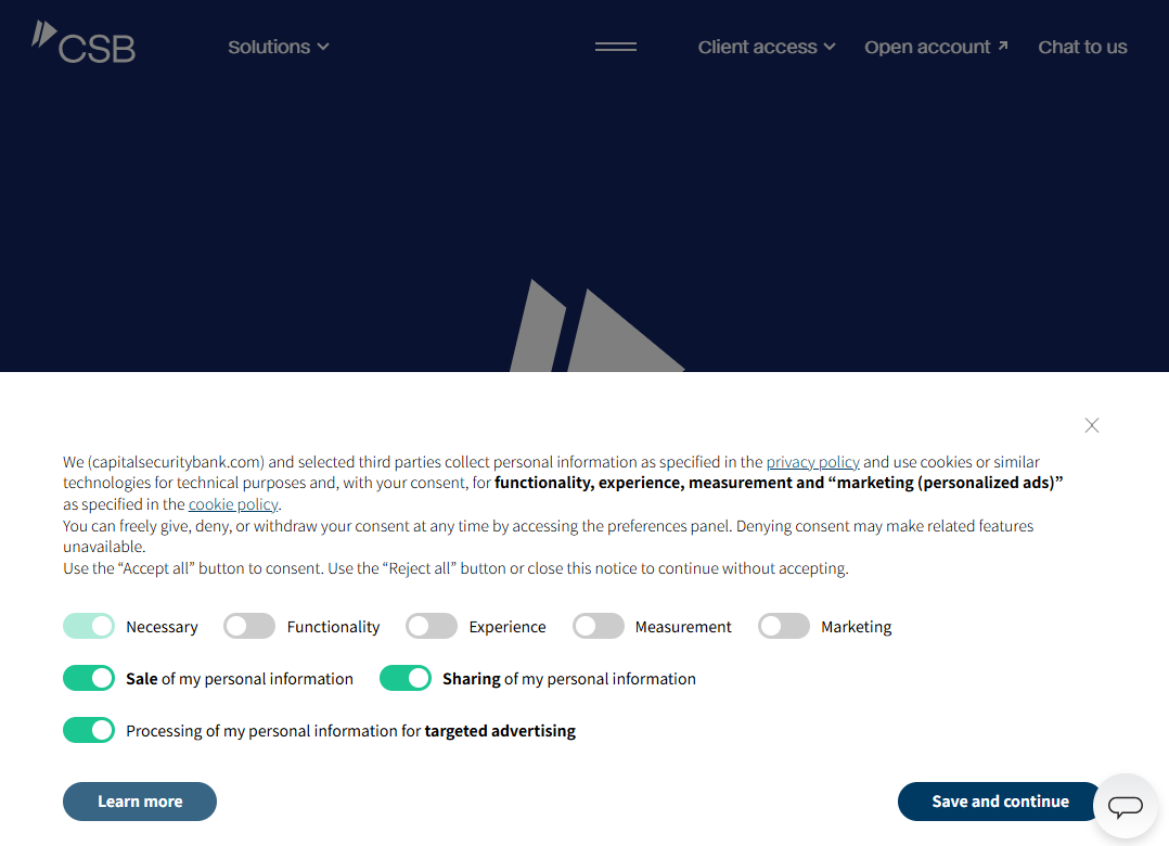 Capital Security Bank
